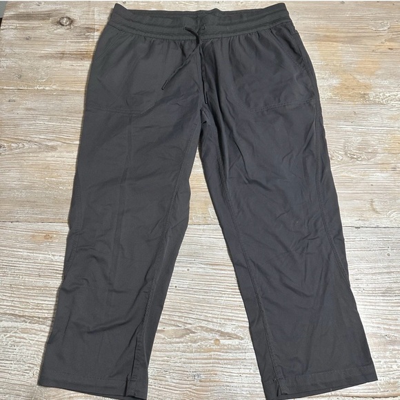 The North Face Womens Aphrodite Motion Capri Hiking Pants Flash Dry Gray Sz L - Picture 2 of 9
